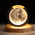 Lampe Lune Cristal 3D