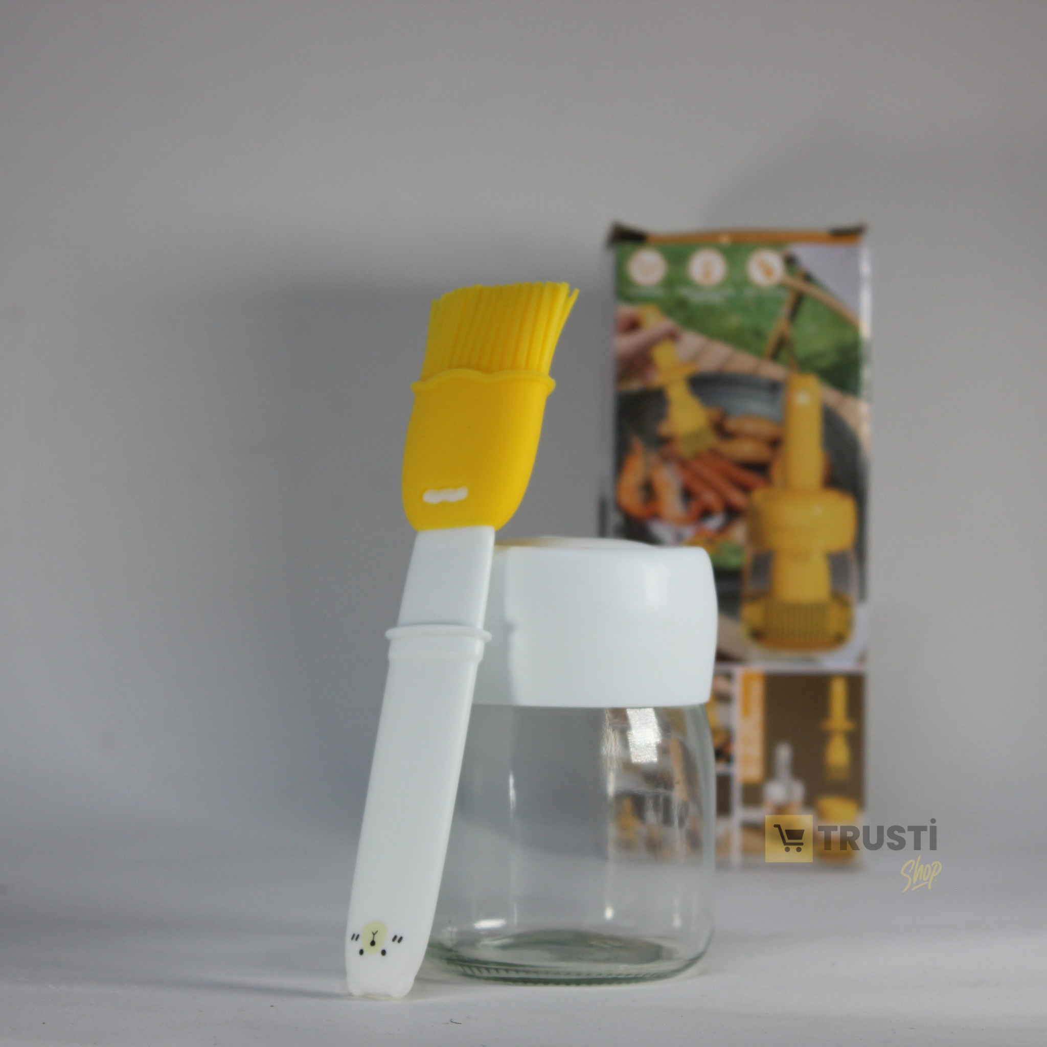 Bouteille Brosse Tout-en-Un pour Huiles – Badigeonnage Facile des Aliments