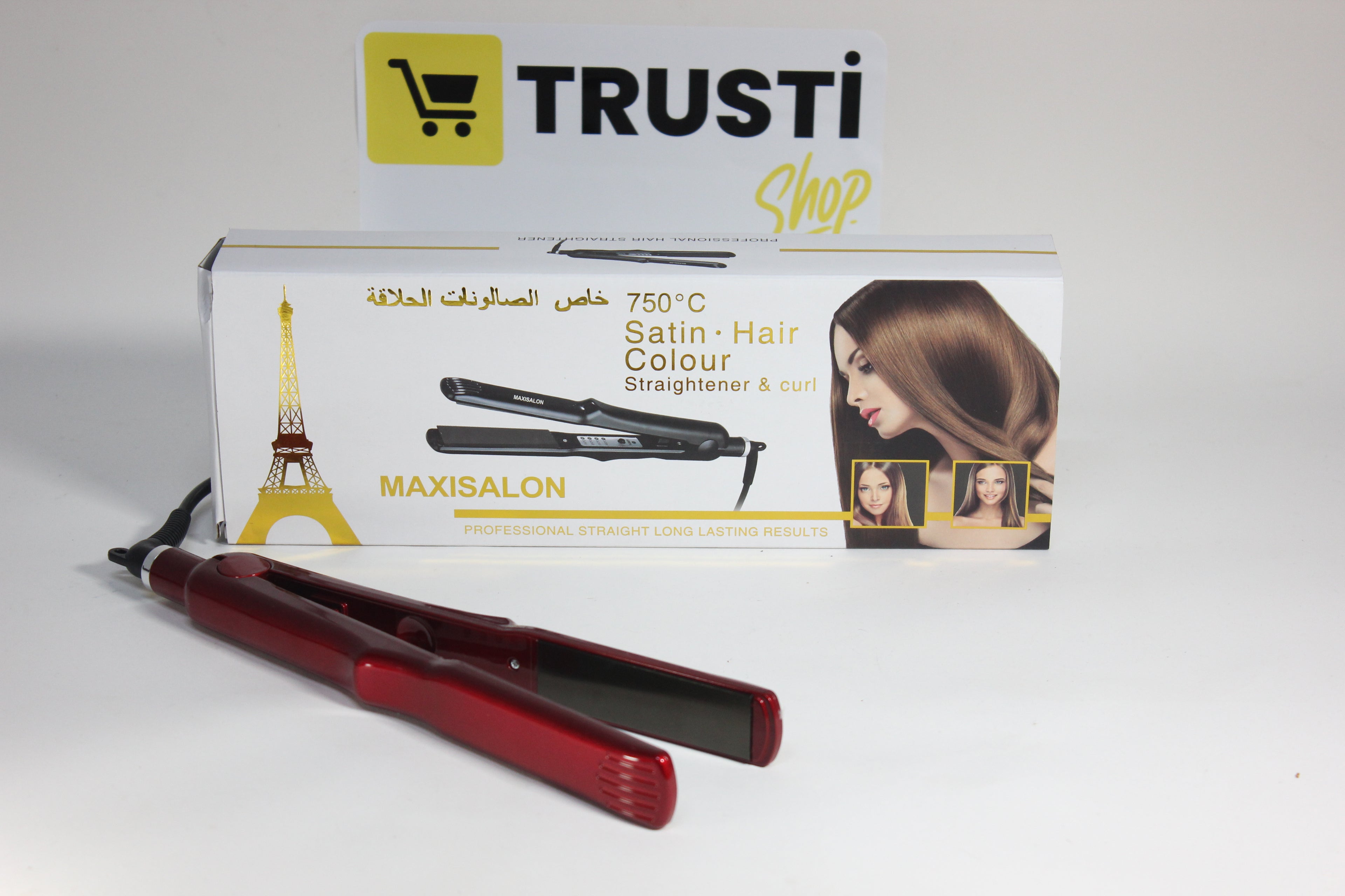 MaxiSalon Satin Hair – Lisseur et Boucleur 2-en-1