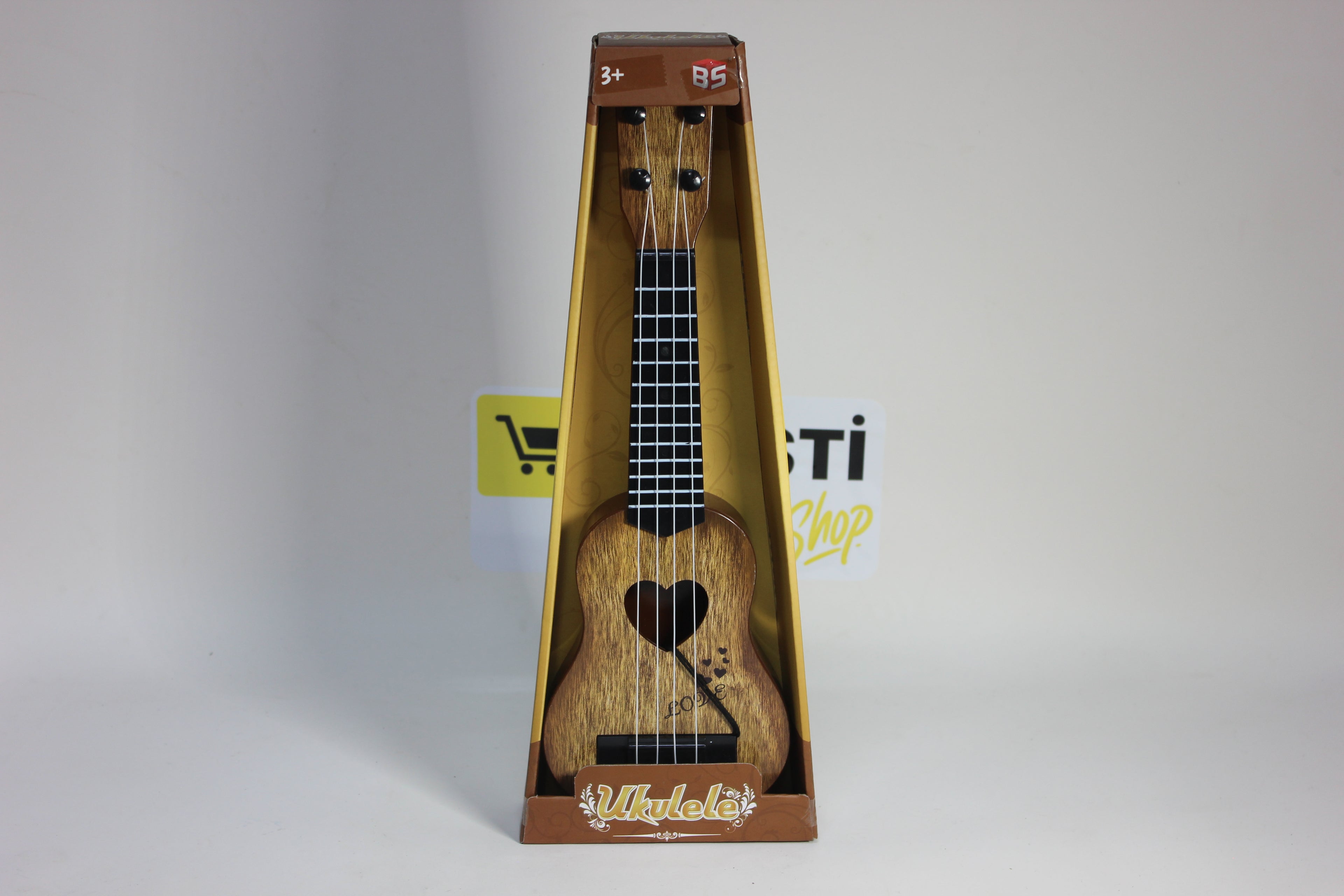 Guitare Ukulélé Marron – Jouet Musical pour Enfants