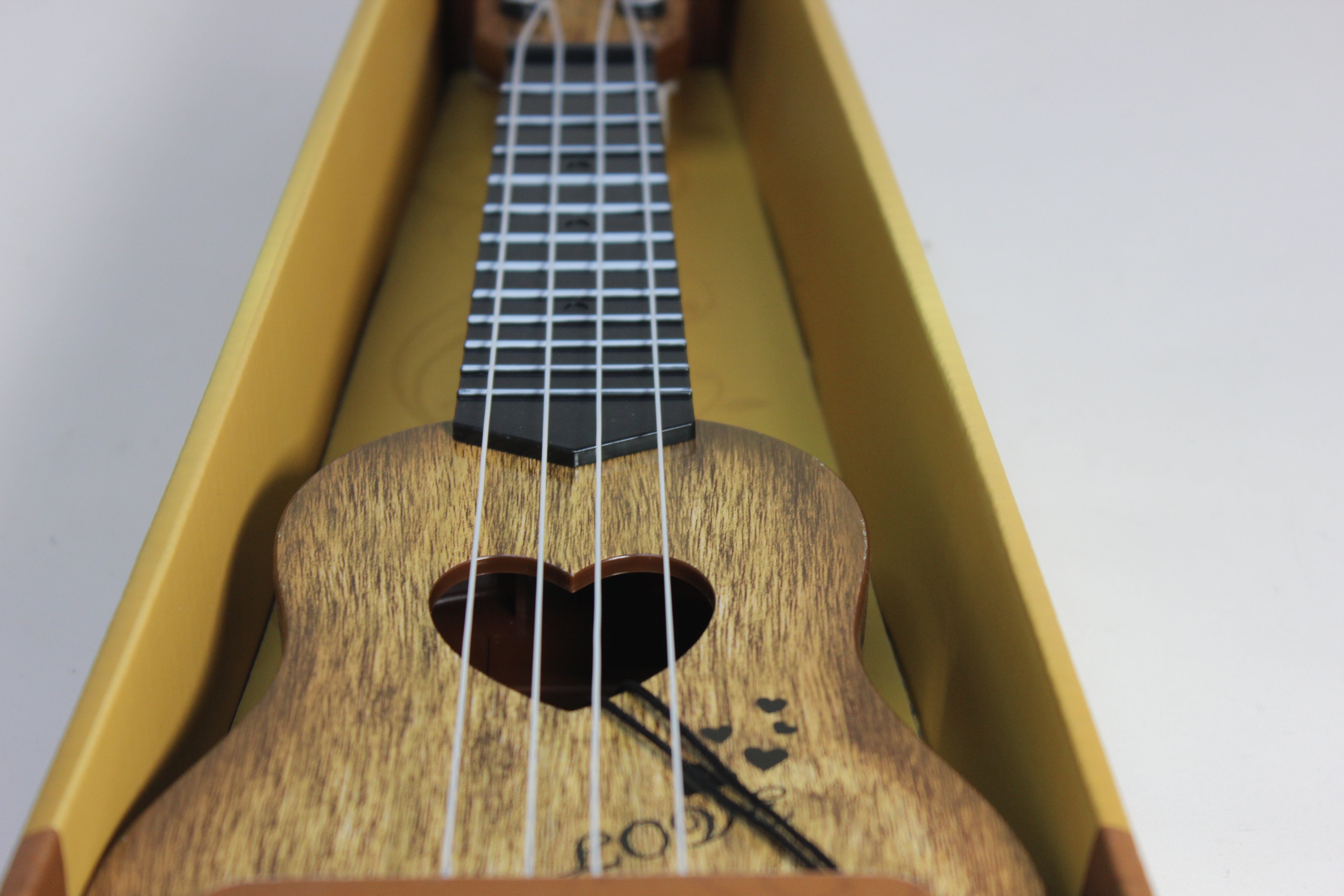 Guitare Ukulélé Marron – Jouet Musical pour Enfants