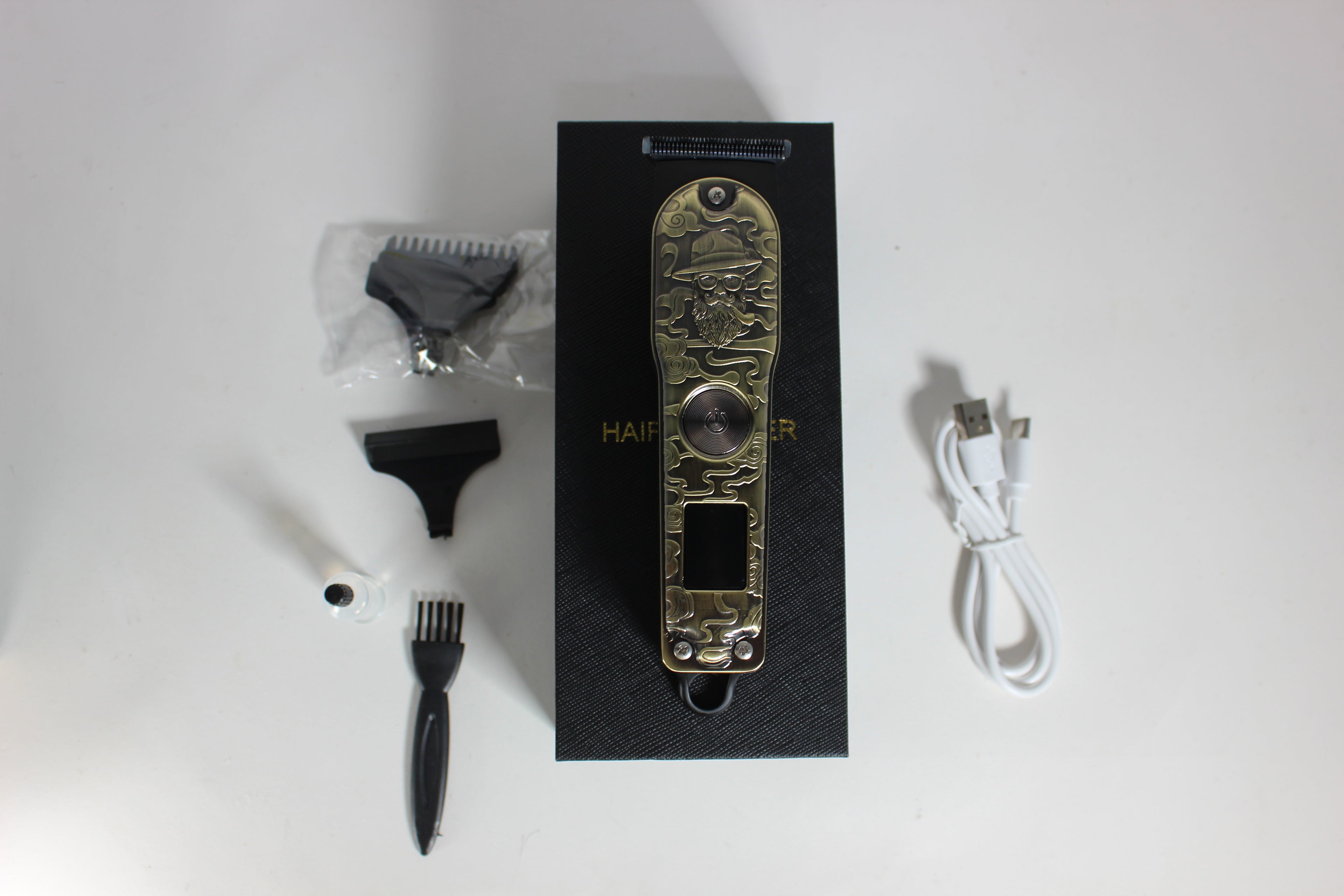 Tondeuse à Cheveux Vintage YC-1607/1608 – LCD & Recharge USB