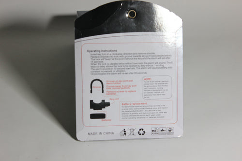 AlarmLock – Cadenas avec Alarme Intégrée Anti-Vol