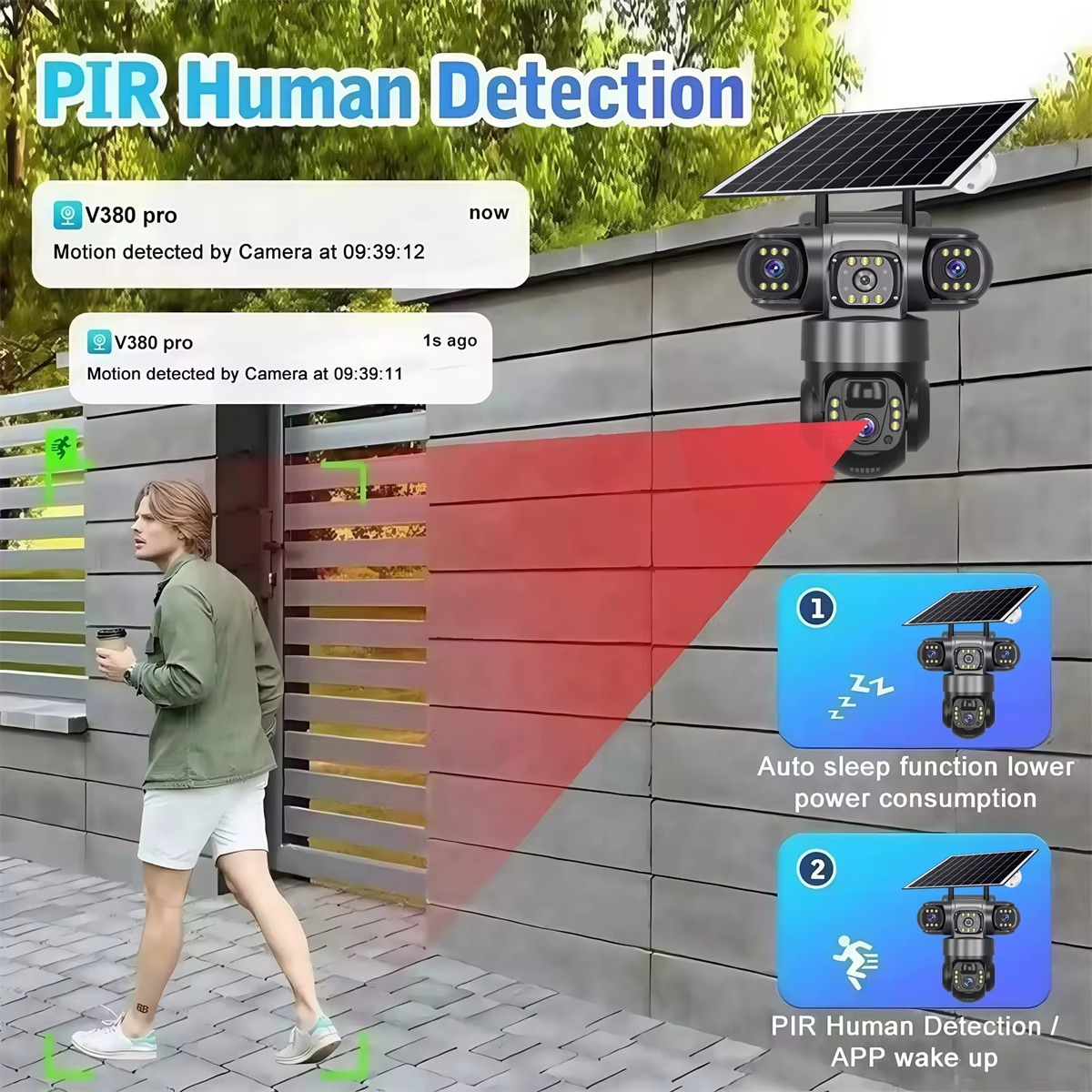 Caméra de Surveillance Solaire 4G – 349 DT